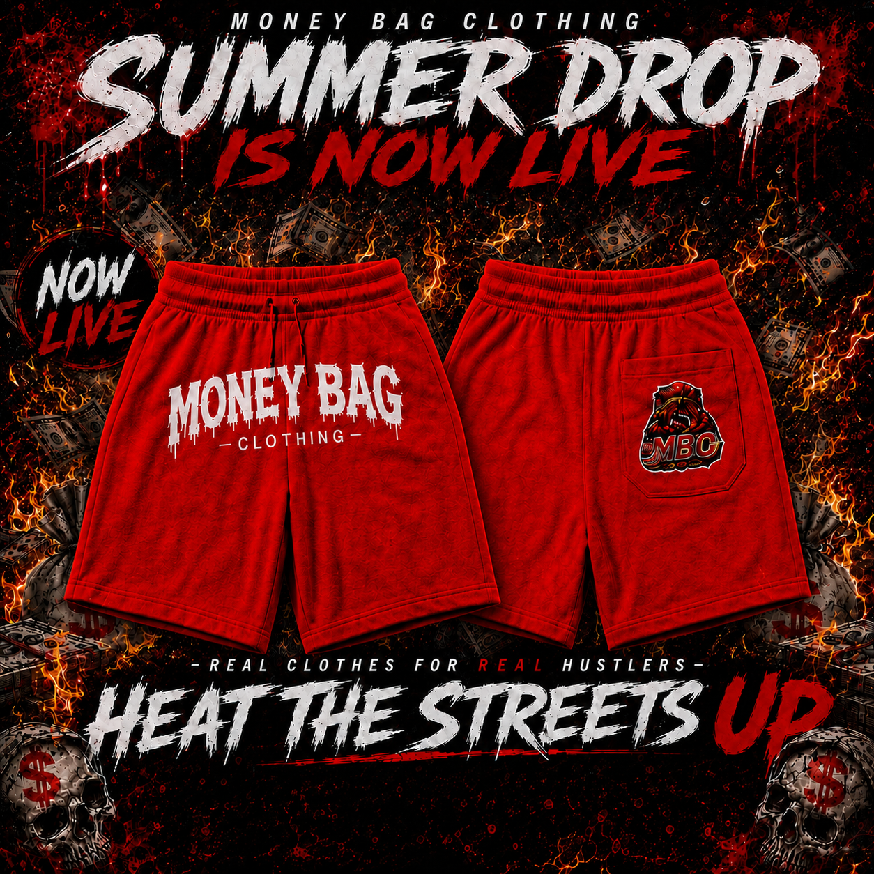 Money Bag French Terry Shorts
