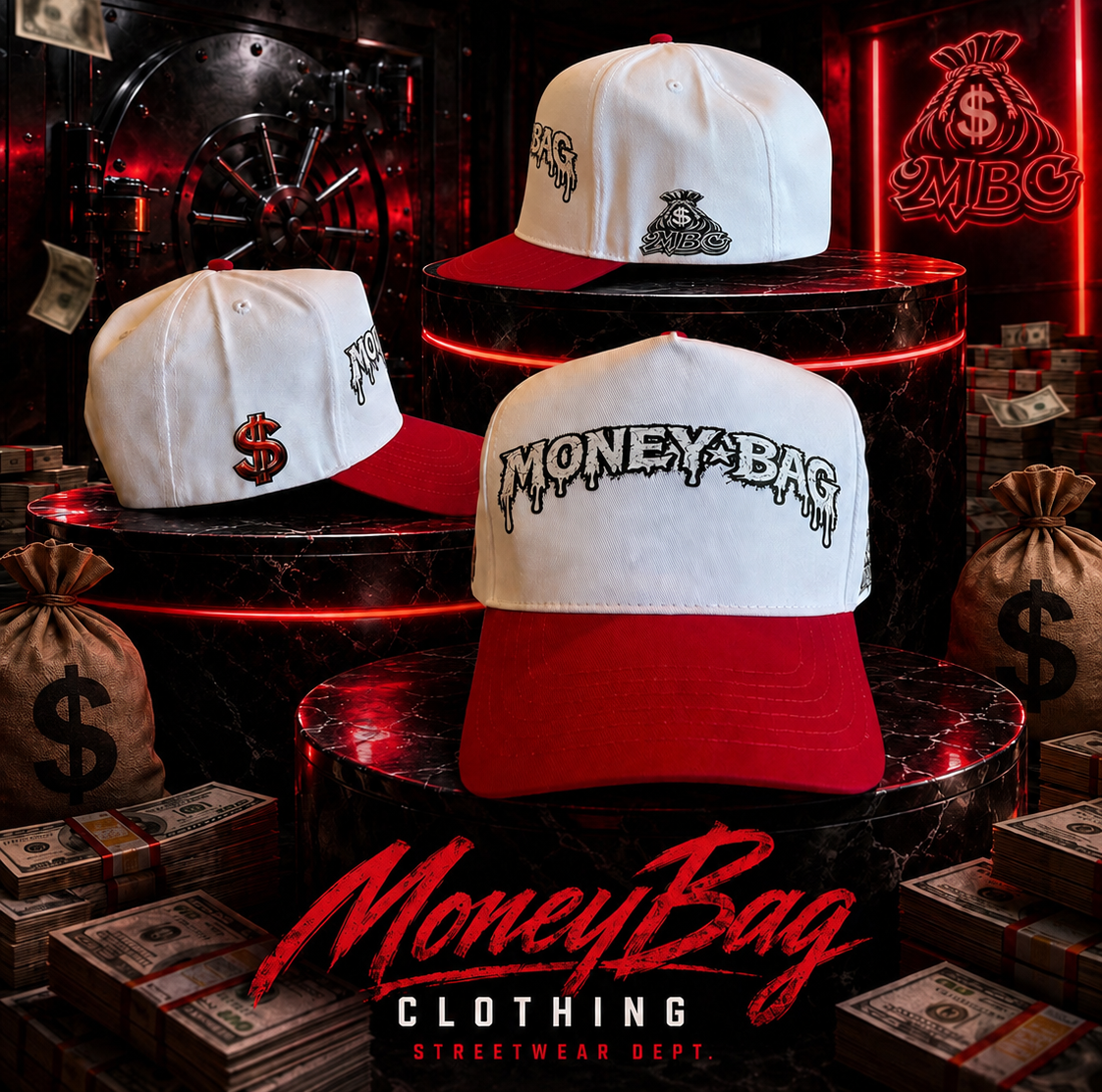 Money bag snapback