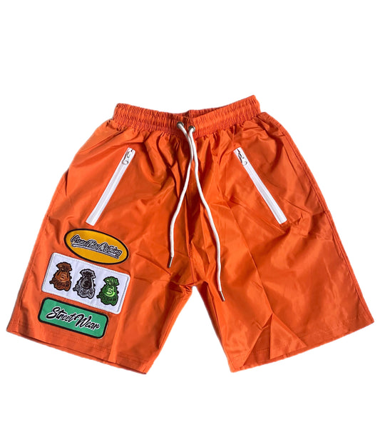 Money Bag embroidered patches windbreaker shorts